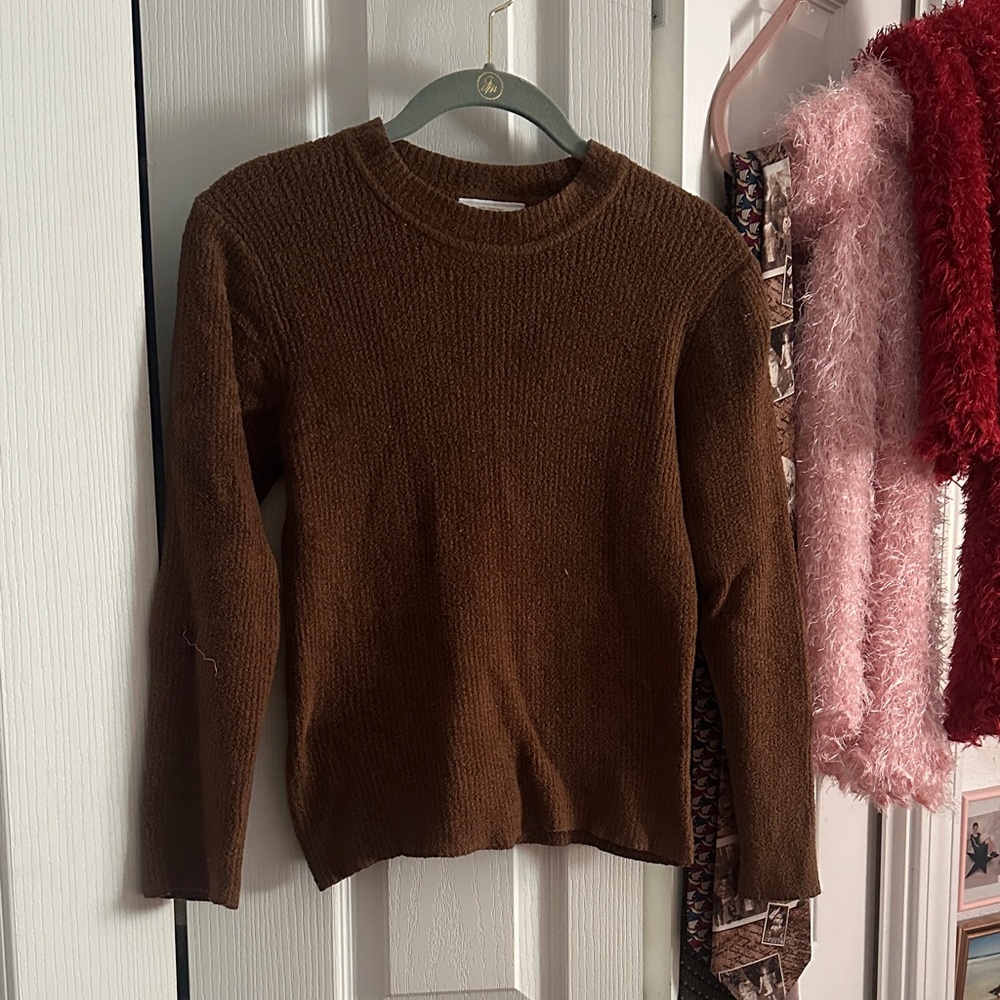 Arizona Jean Company Brown Crew Neck Sweater